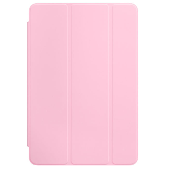 Apple Smart Cover чехол для iPad mini 4, Light PinkMM2T2ZM/A Apple Smart Cover чехол для iPad mini 4, Light PinkMM2T2ZM/AОбложка Apple Smart Cover для iPad mini 4 создана из цельного листа полиуретана, чтобы защищать переднюю поверхность вашего устройства. Smart Cover автоматически выводит iPad из режима сна при открытии и переводит в режим сна при закрытии. Она складывается различными способами, что позволяет использовать её как подставку для чтения, просмотра фильмов, набора текста или звонков FaceTime. Обложка снимается и надевается очень легко - в любой момент.