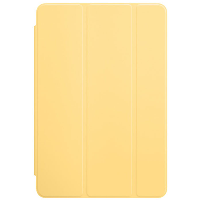 Apple Smart Cover чехол для iPad mini 4, YellowMM2X2ZM/A Apple Smart Cover чехол для iPad mini 4, YellowMM2X2ZM/AОбложка Apple Smart Cover для iPad mini 4 создана из цельного листа полиуретана, чтобы защищать переднюю поверхность вашего устройства. Smart Cover автоматически выводит iPad из режима сна при открытии и переводит в режим сна при закрытии. Она складывается различными способами, что позволяет использовать её как подставку для чтения, просмотра фильмов, набора текста или звонков FaceTime. Обложка снимается и надевается очень легко - в любой момент.