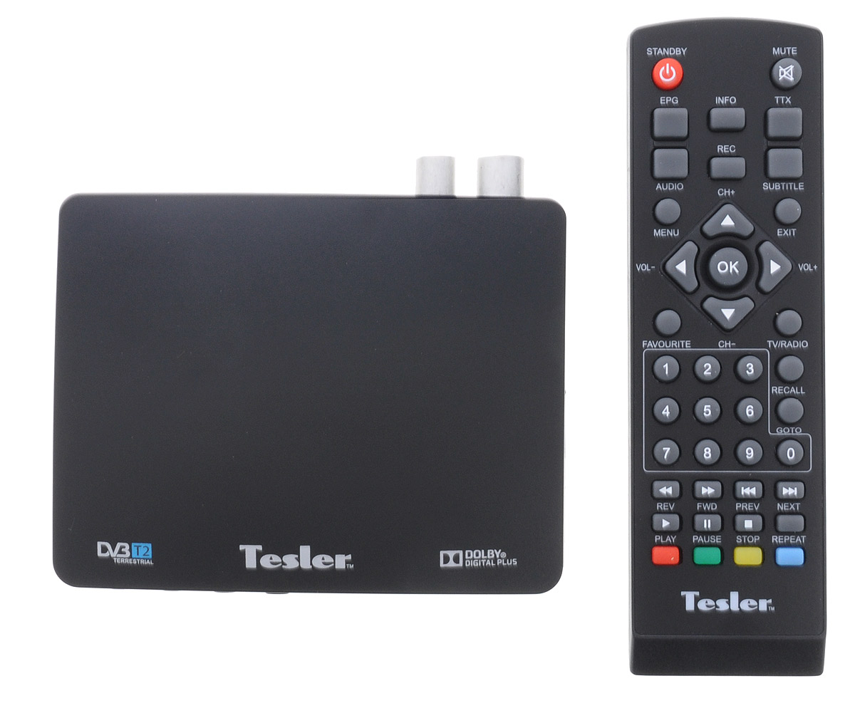 Tesler DSR-720 цифровой телевизионный ресивер DVB-T20295075 Tesler DSR-720 цифровой телевизионный ресивер DVB-T20295075Tesler DSR-720 - цифровой телевизионный ресивер с поддержкой цифровых стандартов DVB-T и DVB-T2. В данной модели реализована поддержка HD-разрешений 576p, 720p, 1080i, 1080p, а также множества аудио- и видеоформатов. Также присутствуют функции телегида, цифрового радио и PVR. Ресивер поддерживает телетекст и субтитры. Имеется возможность обновления программного обеспечения устройства. Система цвета: PAL / NTSC Чипсет: Novatek 78316 Тюнер: MXL603 Модуляция: QPSK/16QAM/64QAM/256QAM Входной поток: До 48 Мбит/с Уровень сигнала: 25-782 дБм