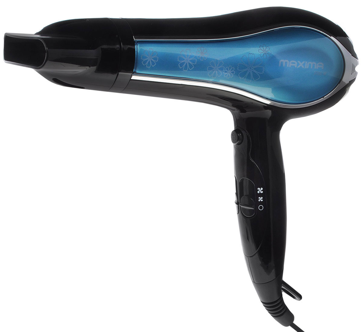 Maxima MF-165, Black фенMF-165_Black Maxima MF-165, Black фенMF-165_BlackФен Maxima MF-165 поможет сделать красивую укладку. Петля на рукоятке позволяет удобно хранить прибор. Насадка-концентратор создает мощный поток воздуха, который быстро сушит волосы. Фен оснащен защитой от перегрева.