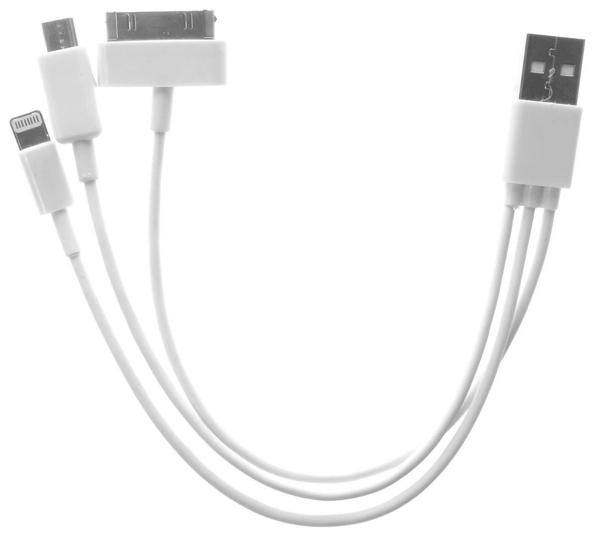 OLTO ACCZ-9024, White кабель USBO00000250 OLTO ACCZ-9024, White кабель USBO00000250Супер-функциональный кабель 3-в-1 OLTO ACCZ-9024 позволяет не только заряжать, но и синхронизировать одновременно 3 устройства с помощью 3 коннекторов: Micro USB, Lightning, Apple 30-pin. С этим кабелем вы забудете о клубках из проводов, куче переходников.