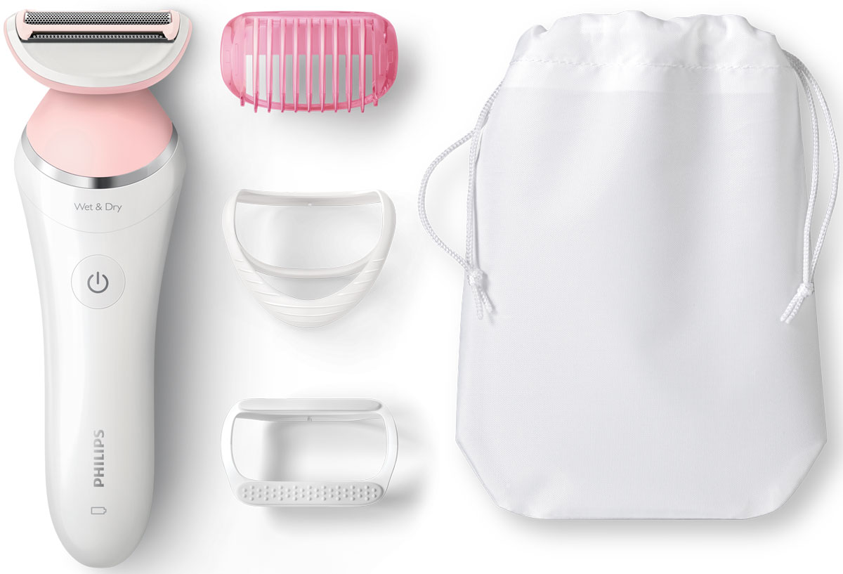 Philips BRL140/00, White электробритваBRL140/00 Philips BRL140/00, White электробритваBRL140/00Гладкое и бережное бритье на ногах и других участках тела. Используйте женскую бритву Philips SatinShave Advanced в душе или ванной. Простой и удобный способ для гладкой кожи без раздражения. Плавающая сетка плотно прилегает к коже, мягко скользит и повторяет контуры тела, обеспечивая качественное, гладкое бритье. По обеим сторонам бритвенной сетки располагается триммер с закругленными кончиками, что обеспечивает гладкое скольжение бритвы и защищает кожу от порезов. Благодаря эргономичному дизайну S-образной формы прибор легко перемещать по всему телу. Удобство использования и простая обработка труднодоступных участков тела без лишних усилий. Бережная и комфортная процедура. Используйте прибор в душе или ванной: ручка с нескользящим покрытием гарантирует удобное использование как на сухой, так и на влажной коже. Индикатор уровня заряда информирует о низком или полном заряде аккумулятора, а также о ...