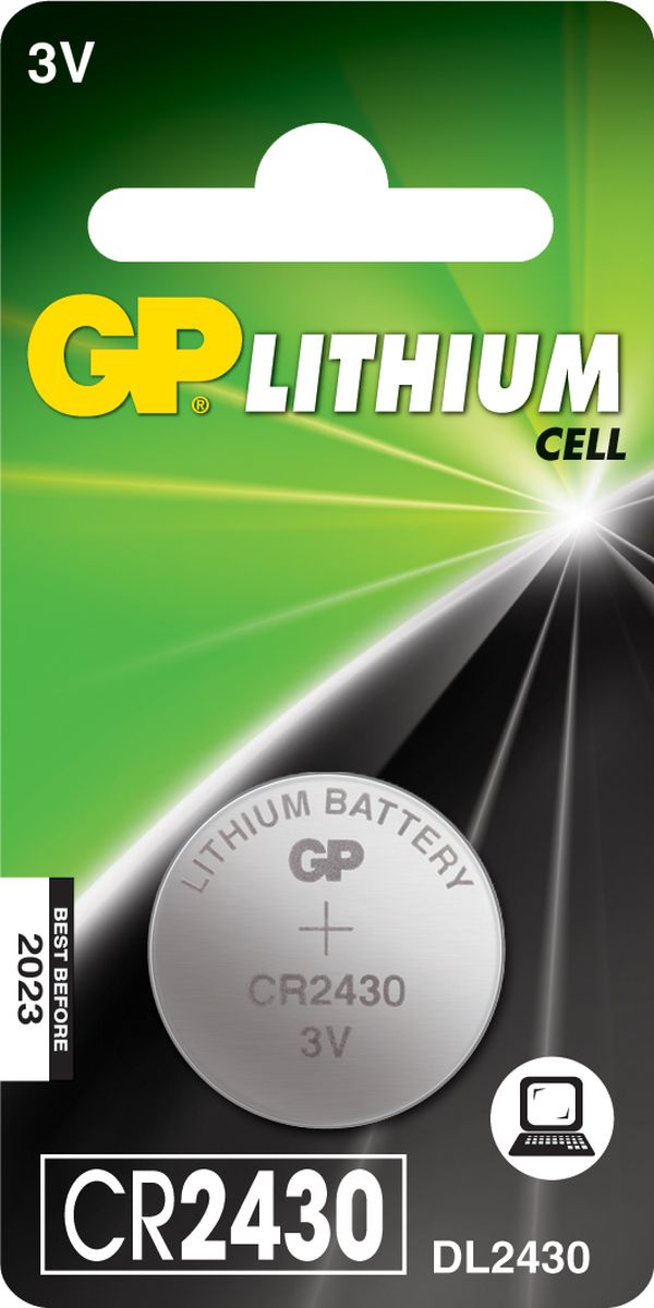 Батарейка литиевая GP Batteries, тип СR2430, 3В, 1 шт8237 Батарейка литиевая GP Batteries, тип СR2430, 3В, 1 шт8237Литиевые элементы питания GP показывают великолепный результат в профессиональных приборах, а также в устройствах с высоким потреблением энергии. Они идеальны для медицинских приборов и отлично работают в экстремальных погодных условиях. * Лучшее решение для профессиональных и медицинских приборов * На 40% легче обычных батареек * Демонстрируют превосходный результат при экстремальных погодных условиях (от -40°C до 60°C) * Встроенная система защиты * Длительный срок хранения (10 лет)