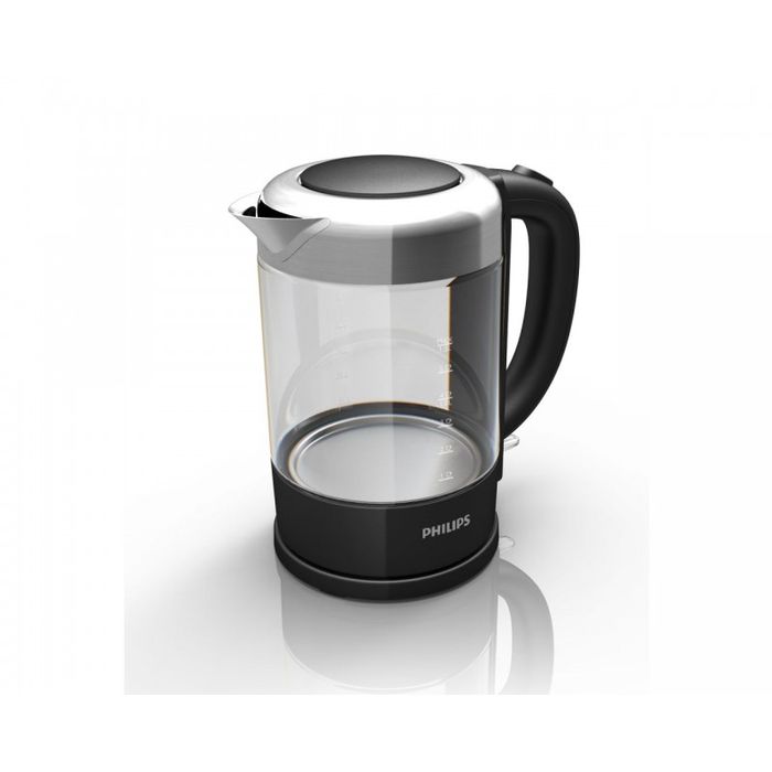 Philips Viva Collection HD 9340/90 электрочайникHD9340/90 Philips Viva Collection HD 9340/90 электрочайникHD9340/90Первый чайник Philips из стекла и нержавеющей стали. Отличается повышенной прочностью и долговечностью. Индикация объема воды по чашкам позволяет вскипятить нужное количество воды, не расходуя излишне природные ресурсы. Фильтр от накипи обеспечивает чистоту воды и чайника. Катушка для удобного хранения шнура Шнур оборачивается вокруг основания, что позволяет легко разместить чайник на кухне. Когда чайник включен, загорается подсветка Элегантная подсветка кнопки включения/выключения уведомляет о процессе нагрева воды. Индикатор воды по чашкам позволяет вскипятить столько воды, сколько нужно Если вы кипятите ровно столько воды, сколько нужно, вы экономите энергию и воду, внося свой вклад в защиту окружающей среды. Беспроводная подставка с поворотом на 360° для удобства использования. Стекло SCHOTT DURAN (производится в Германии) идеально подходит для кипячения Корпус чайника выполнен из...