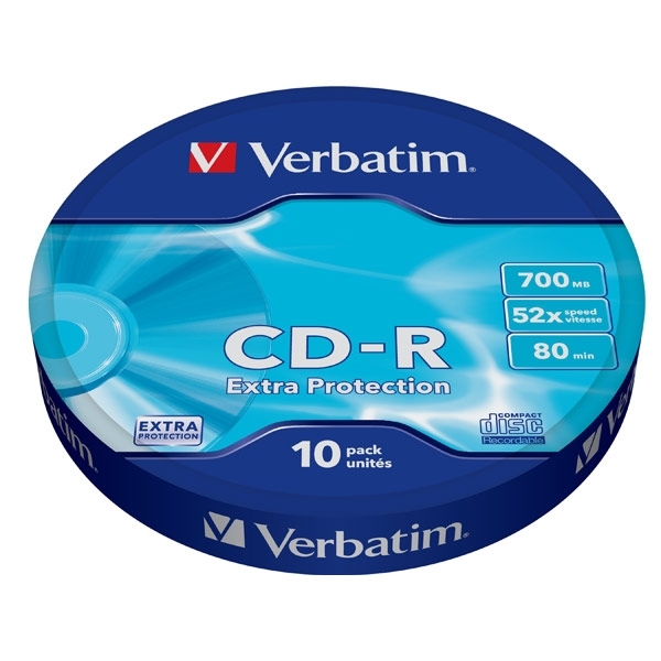Диск CD-R Verbatim 700Mb 52x extra protect, 10 шт (43725)43725 Диск CD-R Verbatim 700Mb 52x extra protect, 10 шт (43725)43725В дисках Verbatim CD-R/RW используется технология MKM/Verbatim, обеспечивающая непревзойденное качество записи. Тесное сотрудничество отдела исследований и разработок компании Mitsubishi Chemical с производителями дисководов обеспечивает широкую совместимость дисков Verbatim, что делает их идеальными носителями для передачи компьютерных данных, домашних видеофильмов, фотографий и музыки. От европейского лидера* в производстве записываемых носителей