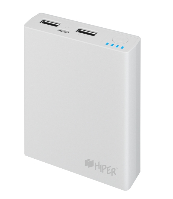 Внешний аккумулятор Hiper Power Bank RP7500, White (7500 мАч)RP7500 WHITE Внешний аккумулятор Hiper Power Bank RP7500, White (7500 мАч)RP7500 WHITEPower bank Hiper RP7500 Li-Ion 7500mAh 2.1A+1A white