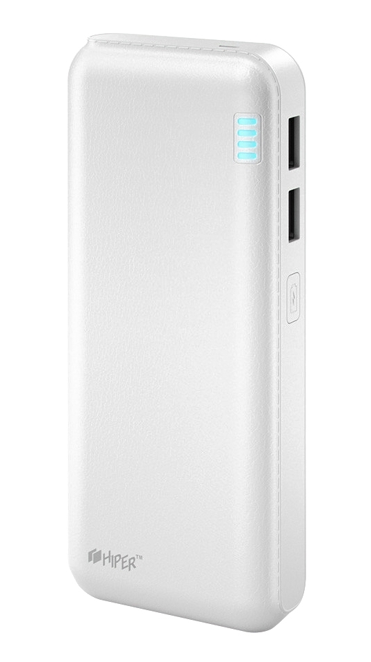 Внешний аккумулятор HIPER Power Bank SP12500, White (12500 мАч)SP12500 WHITE Внешний аккумулятор HIPER Power Bank SP12500, White (12500 мАч)SP12500 WHITEPower bank HIPER SP12500 Li-Ion 12500mAh 2.1A+1A white