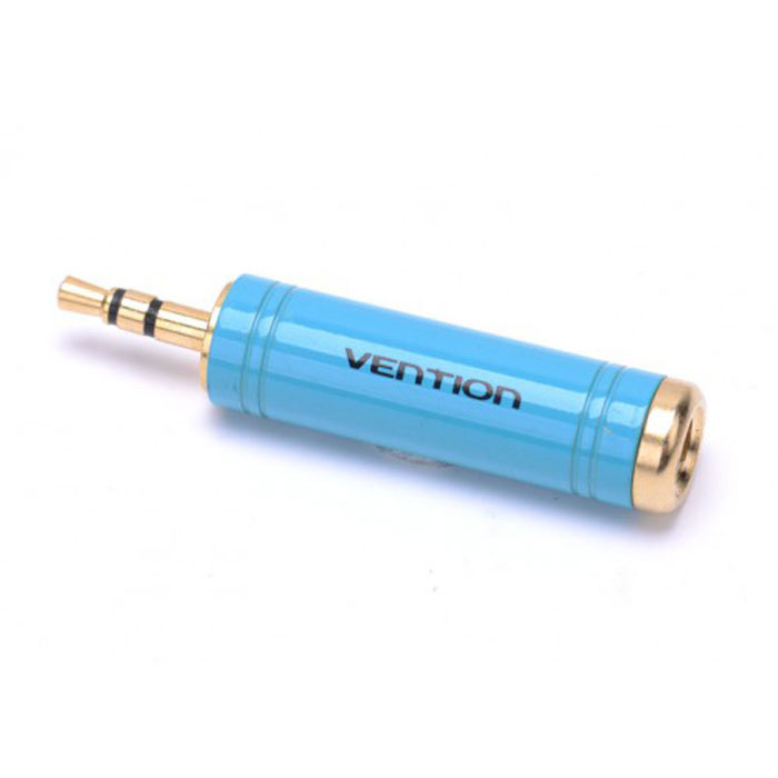 Vention Jack 3.5 мм/6.35 мм переходникVAB-S04-L Vention Jack 3.5 мм/6.35 мм переходникVAB-S04-LVention Jack 3.5 mm-6.35 mm - переходник, предназначенный для передачи аналоговых стереозвуковых сигналов из одного разъема в другой - между аудио-, звукозаписывающими, студийными устройствами, или их компонентами. Продукция соответствует следующим сертификатам: RoHS, CE, FCC, TIA, ISO. Рабочая температура: -40°C - 60°C Номинальный ток: AC - 5 A / 500 В; DC - 5 A / 250 В Выдерживает напряжение: 1000 В rms Интерфейс: стерео