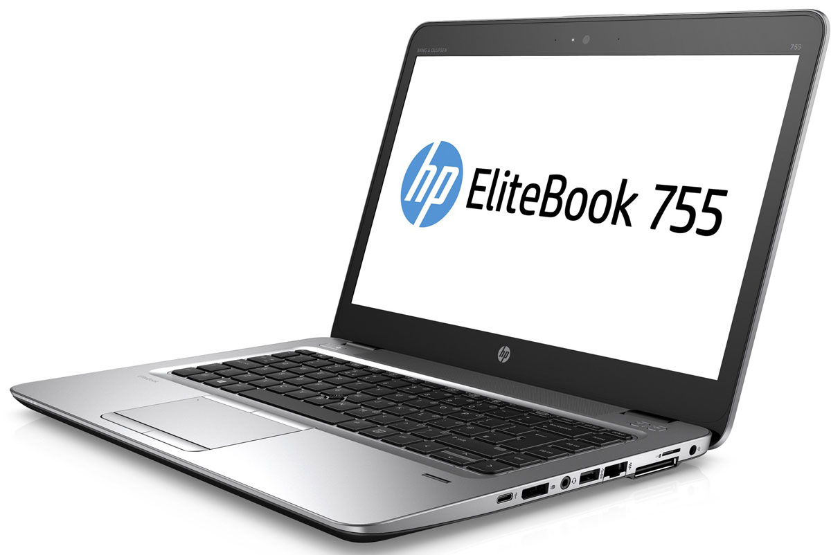 HP EliteBook 755 G3, Silver Black Metal (T4H59EA)T4H59EA HP EliteBook 755 G3, Silver Black Metal (T4H59EA)T4H59EAОткройте для себя возможности тонкого, легкого и недорогого ноутбука HP EliteBook 755. Его мощные средства для совместной работы и связи помогут в решении важных задач и обеспечат развитие бизнеса. Ультратонкий корпус ноутбука оснащен всеми необходимыми разъемами, благодаря чему вам больше не понадобятся дополнительные переходники. Ультратонкий ноутбук HP EliteBook 755 толщиной всего 19,4 мм обладает разъемами VGA, Display Port, RJ-45, а также поддерживает подключение док-станций. Ультратонкие ноутбуки HP EliteBook 755 - это лучший выбор для повышения эффективности работы. Новый гибридный процессор AMD PRO A10 со встроенным графическим адаптером Radeon R6 обеспечит небывалую производительность приложений. Используйте передовую технологию автоматического восстановления BIOS, HP Sure Start, для защиты устройства от атак. Используйте средства управления HP Touchpoint Manage и DASH для мониторинга работы ноутбука. Забудьте о...