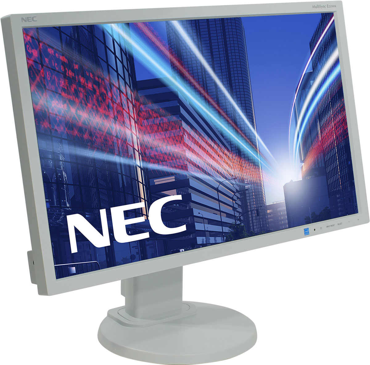 NEC E233WM, White мониторE233WM NEC E233WM, White мониторE233WMНастройка монитора NEC E233WM согласно вашим индивидуальным предпочтениям еще никогда не была такой простой, быстрой и эффективной. Высокая эргономическая гибкость, например, регулировка по высоте, изменение угла наклона и возможность поворота, а также вертикальная и горизонтальная ориентация монитора, создает более удобные и продуктивные условия для работы. Активная антибликовая поверхность экрана монитора обеспечивает удобочитаемое и приятное для глаз качество изображения, предоставляя лучшее исполнение для лучших результатов в работе, благотворные впечатления от просмотра и удовлетворенность пользователей дисплея. Благодаря сокращению энергопотребления в режиме Eco на 50 % дисплей E233WM защищает не только окружающую среду от вредного воздействия, но и ваш кошелек от лишних затрат.