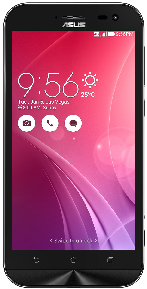 ASUS ZenFone Zoom ZX551ML, Black + вспышка (90AZ00X1-M01200)90AZ00X1-M01200 ASUS ZenFone Zoom ZX551ML, Black + вспышка (90AZ00X1-M01200)90AZ00X1-M01200Asus ZenFone Zoom ZX551ML - это самый тонкий в мире смартфон с системой 3-кратного оптического увеличения. Максимальное же увеличение, доступное с его 10-элементным объективом Hoya, составляет 12 раз. ZenFone Zoom - это смартфон с классическим дизайном, выполненный в тонком (толщина от 5 мм) корпусе, основу которого составляет прочный цельнометаллический каркас. С холодным металлом контрастирует теплая кожаная отделка задней панели. Технологический процесс изготовления корпуса состоит из 201 этапа. Результатом является шедевр, с которым не хочется расставаться всю жизнь. Отличительной особенностью ZenFone Zoom является высококачественная тыловая камера с 3-кратным оптическим увеличением. В рамках технологии PixelMaster в устройстве реализовано множество функций, направленных на повышение качества фотоснимков, включая систему оптической стабилизации изображения, двухцветную вспышку Real Tone и моментальную лазерную автофокусировку, которая...