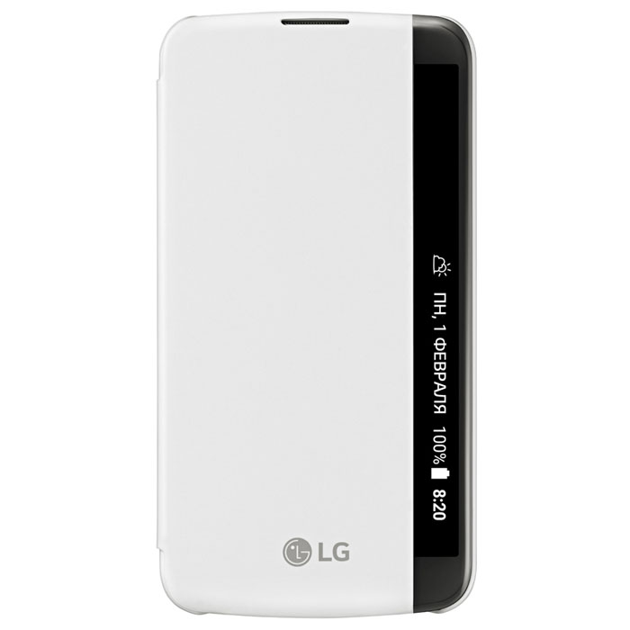 LG Flip Cover чехол для K410/430, WhiteCFV-150.AGRAWH LG Flip Cover чехол для K410/430, WhiteCFV-150.AGRAWHLG Flip Cover для K410/430 имеет утонченный дизайн с тканевым узором на задней крышке. Быстрый доступ к основным функциям: звонки, оповещения, смс, не открывая чехла. Конструкция чехла надежно защитит ваш смартфон от повреждений, царапин и пыли.