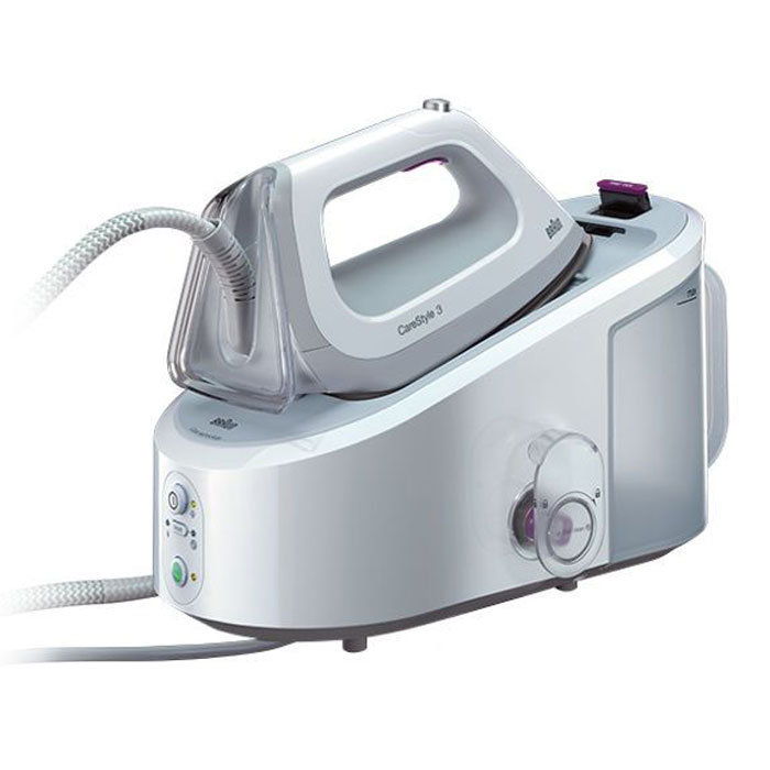 Braun IS3044WH Easy Lock Removable гладильная система0128791603 Braun IS3044WH Easy Lock Removable гладильная система0128791603Гладильная система Braun IS3044WH Easy Lock Removable – техника, которая позволяет гладить быстро и эффективно. Ее мощность 2400 Вт – это отличный рабочий показатель. Подача пара составляет 120 г/мин, а паровой удар составляет 340 г/мин – приобретая такой утюг, вы получаете отличного помощника. Просто нажмите на кнопку парового удара – разглаживайте сложные складки за несколько минут. Еще одно преимущество этой модели – паровой удар. Вы сможете прогладить одежду, не снимая ее с вешалки, привести в порядок обивку мебели, ковры. Купить Braun IS3044WH Easy Lock Removable – обзавестись отличной техникой. Она имеет вместительный резервуар для воды объемом 2 л. Для чего нужен такой большой резервуар? Для продуктивной выработки пара и отличной глажки. Вам не придется прерывать процедуру, доливая жидкость в резервуар снова и снова. Прибор имеет систему защиты от накипи. Удобная фиксация на паровой системе Lock System – еще одно преимущество этой модели. Не любите...