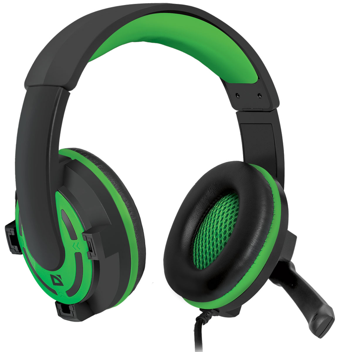 Defender Warhead G-300, Green игровая гарнитура64128 Defender Warhead G-300, Green игровая гарнитура64128Наушники закрытого типа Defender Warhead G-300 с большими 40 мм динамиками гарантируют мощный чистый звук. На кабеле гарнитуры удобно расположен регулятор громкости. Благодаря надежной звукоизоляции и комфортным амбушюрам вы сможете играть или слушать музыку с комфортом - ничто не будет вам мешать!Частотный диапазон микрофона: 20 Гц - 16 кГцСопротивление микрофона: 2,2 кОмаЧувствительность микрофона: 54 дБ