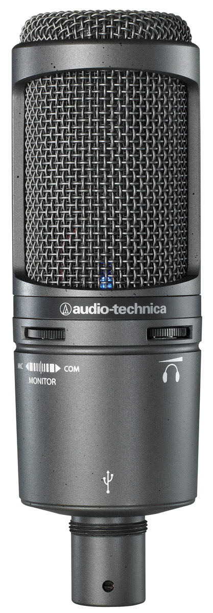 Audio-Technica AT2020USB+ микрофон4961310118747 Audio-Technica AT2020USB+ микрофон4961310118747Audio-Technica AT2020USB+ это студийный конденсаторный микрофон c USB-разъемом. Устройство предназначено для ведения цифровой записи музыки, вокала, закадровых текстов, комментариев и т.п. как в студиях, так и вне помещений. AT2020USB+ имеет разъем для подключения наушников, что позволяет осуществлять мониторинг сигнала с устройства в реальном времени. В модели также используется регулятор mix, при помощи которого можно производить настройку входящего сигнала и сигнала с микрофона. Кардиоидная направленность микрофона отлично устраняет посторонние шумы, а точную передачу звука обеспечивает А/Ц конвертер. Разрядность: 16 бит Частота дискретизации: 44,1 кГц Длина кабеля: 3,1 м