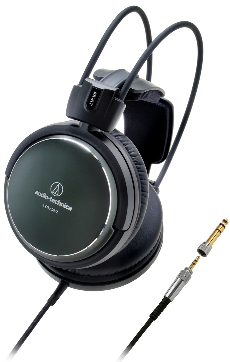 Audio-Technica ATH-A990Z наушники15118420 Audio-Technica ATH-A990Z наушники15118420ATH-A990Z – наушники нового поколения серии Art Monitor закрытых Hi-Fi-наушников Audio-Technica. Модель использует специально разработанные 53-миллиметровые драйверы, обеспечивающие премиальный звук высокого разрешения. Система двойного демпфирования воздушных колебаний позволяет получить расширенный частотный диапазон для передачи глубоких басов.Ручная японская сборкаБольшие драйверы диаметром 53 мм обеспечивают премиальное Hi-Fi-звучаниеЛёгкий алюминиевый корпусИнновационное 3D-крепление для комфортного ношения в течение длительного времениМягкие амбушюры наивысшего качестваРасширенный частотный диапазон, глубокие басыТрёхметровый кабель с защитой от спутывания