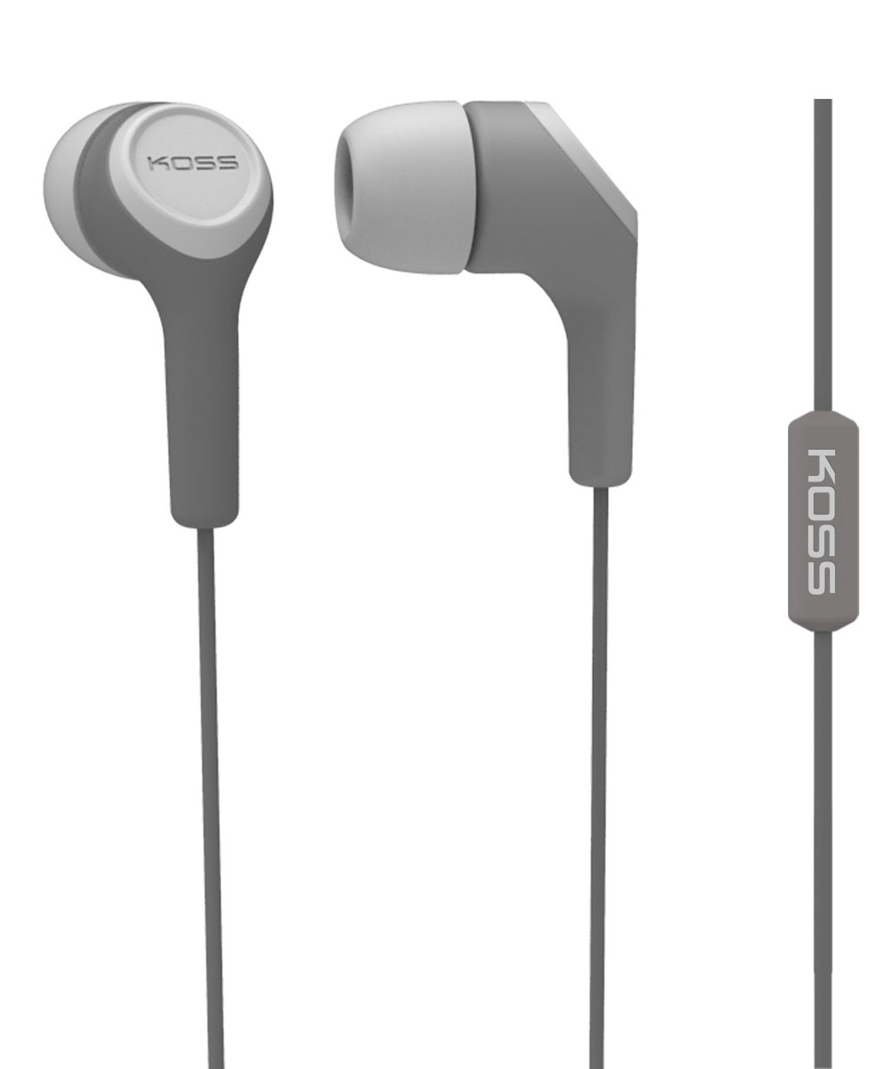 Koss KEB15i, Grey наушники10102303 Koss KEB15i, Grey наушники10102303Koss KEB15i - портативные наушники-вставки с функцией гарнитуры, разработанные на базе известной модели KEB15. Модель сочетает в себе стильный дизайн и легендарное качество Koss. Звукоизолирующие силиконовые амбушюры, расположенные под углом к чашкам, обеспечивают высокий уровень звукоизоляции и максимально комфортное прилегание к ушному каналу. Конструкция штекера с полужёстким сочленением увеличивает срок жизни шнура, оберегая его от повреждений. Максимум комфорта, стильный дизайн, большой выбор цветов Удобный штекер с углом 135 градусов Три вида амбушюр в комплекте