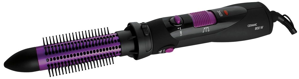 BBK BHC800IC, Black Magenta фен-щеткаBHC800IC ч/маг BBK BHC800IC, Black Magenta фен-щеткаBHC800IC ч/магBBK BHC800IC - универсальный прибор для волос любой длины, которому под силу не только быстро высушить, но и придать невероятный объем, сделать стильную укладку, создать волнообразные пряди. Для разнообразного моделирования причесок в комплект входят 3 насадки с керамическим покрытием, которые защищают волосы от вредного воздействия. Существует несколько режимов температуры и скорости воздушного потока. Функция ионизации сокращает статический заряд волос, сохраняет их силу и здоровье. Шнур электропитания с защитой от перекручивания. Для переноски и бережного хранения предусмотрена сумка-чехол.