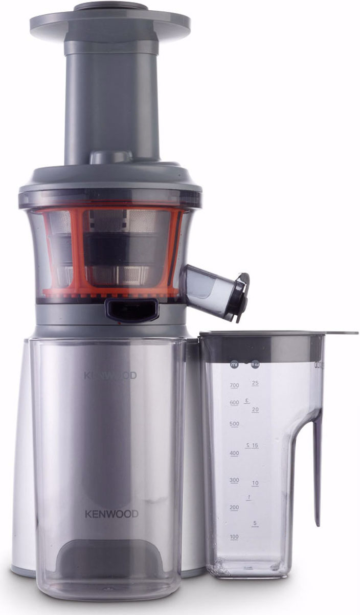 Kenwood JMP 600SI шнековая соковыжималка0W22510005 Kenwood JMP 600SI шнековая соковыжималка0W22510005Шнековая соковыжималка Kenwood JMP 600SI позволяет отжимать максимально возможное количество сока из фруктов, ягод, овощей и зелени с сохранением всех полезных компонентов. В отличие от обычной центробежной высокоскоростной соковыжималки, шнековая соковыжималка Kenwood потребляет всего около 150 Вт. При этом, модель JMP 600SIотжимает сок так же быстро и аккуратно, не разрушая естественные питательные вещества и сохраняя пищевую ценность продуктов.