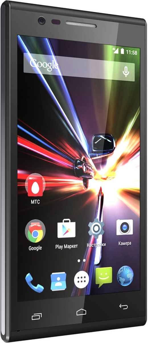 МТС Smart Surf 4G, Black (только для SIM-карт МТС)A0104-100406 МТС Smart Surf 4G, Black (только для SIM-карт МТС)A0104-100406МТС Smart Surf 4G – привлекательный смартфон, с интересным дизайном, большим дисплеем и поддержкой сетей 4G/LTE. Его корпус выполнен из пластика с рельефной поверхностью, которая позволяет ему не скользить и отлично лежать в руках. Устройство работает только с SIM-картами МТС! В качестве процессора установлен 4 ядерный чип MT6735 от компании MediaTek, с частотой 1 ГГц. Его мощности достаточно для решения повседневных задач, таких как просмотр интернет страниц и роликов на YouTube, работа с почтой, запуск клиентов социальных сетей и мессенджеров. В отличие от многих других бюджетных устройств, здесь актуальная версия ОС Android 5.1 Lollipop с оболочкой под названием Start. Она позволяет ускорить запуск самых часто используемых приложений и функций, а чтобы понять, как она работает, достаточно пройти небольшое обучение при запуске смартфона. За работу нескольких приложений одновременно и общую отзывчивость интерфейса МТС Smart Surf 4G, отвечает 1 Гб оперативной...