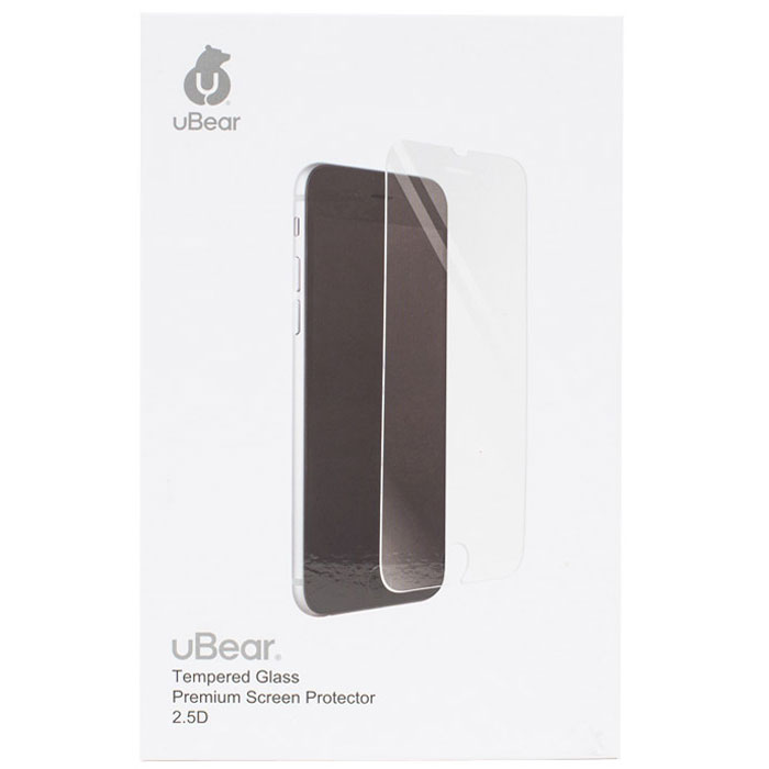 uBear Premium Tempered Glass 2.5D защитное стекло для iPhone 6/6s, ClearGL03CL03-I6 uBear Premium Tempered Glass 2.5D защитное стекло для iPhone 6/6s, ClearGL03CL03-I6Защитное стекло uBear Premium для для iPhone 6/6s с олеофобным покрытием предназначено для защиты поверхности экрана от царапин, потертостей, отпечатков пальцев и прочих следов механического воздействия. Изделие изготовлено из закаленного стекла высшей категории, с высокой чувствительностью и сцеплением с экраном.