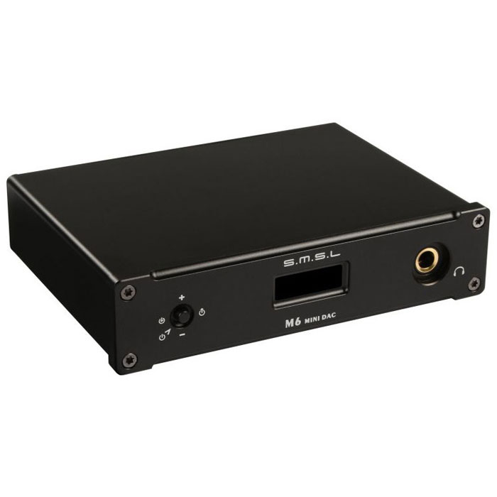 SMSL M6, Black усилитель для наушников6970141850090 SMSL M6, Black усилитель для наушников6970141850090SMSL M6 – это ЦАП со встроенным усилителем для наушников. Устройство имеет сразу несколько входов: USB, оптический и коаксиальный. По USB аппарат поддерживает аудиофайлы с кодированием до 32 битов / 384 кГц, по другим каналам – до 24 битов / 192 кГц. SMSL M6 невероятно удобен в управлении: для изменения настроек используется джойстик на передней панели. Он позволяет настроить уровень громкости, выбрать канал входного сигнала и режим работы устройства. Уровень выходной мощности: 2 Vrms Динамический диапазон: >115 дБ Соотношение сигнал/шум: >120 дБ Разделение каналов: >110 дБ