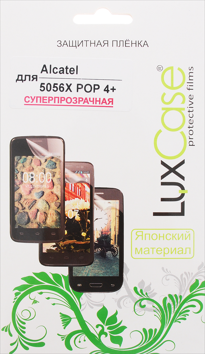 LuxCase защитная пленка для Alcatel 5056X Pop 4+, суперпрозрачная51380 LuxCase защитная пленка для Alcatel 5056X Pop 4+, суперпрозрачная51380Защитная пленка LuxCase для Alcatel OneTouch Pop 4+ (5056X) сохраняет экран смартфона гладким и предотвращает появление на нем царапин и потертостей. Структура пленки позволяет ей плотно удерживаться без помощи клеевых составов и выравнивать поверхность при небольших механических воздействиях. Пленка практически незаметна на экране смартфона и сохраняет все характеристики цветопередачи и чувствительности сенсора.
