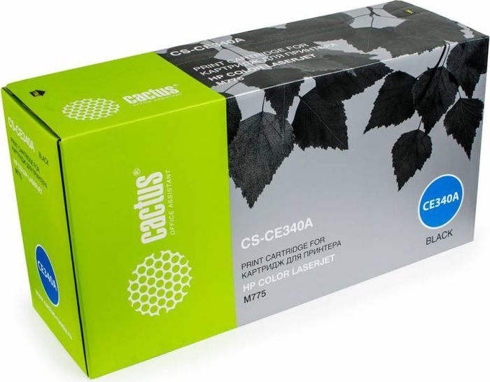 Cactus CS-CE340A, Black тонер-картридж для HP CLJ M775CS-CE340A Cactus CS-CE340A, Black тонер-картридж для HP CLJ M775CS-CE340AТонер-картридж Cactus CS-CE340A для лазерных принтеров HP CLJ M775. Расходные материалы Cactus для лазерной печати максимизируют характеристики принтера. Обеспечивают повышенную чёткость чёрного текста и плавность переходов оттенков серого цвета и полутонов, позволяют отображать мельчайшие детали изображения. Гарантируют надежное качество печати.