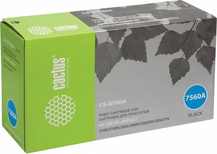 Cactus CS-Q7560A, Black тонер-картридж для HP LJ 2700/3000CS-Q7560A Cactus CS-Q7560A, Black тонер-картридж для HP LJ 2700/3000CS-Q7560AТонер-картридж Cactus CS-Q7560A для лазерных принтеров HP LJ 2700/3000. Расходные материалы Cactus для лазерной печати максимизируют характеристики принтера. Обеспечивают повышенную чёткость чёрного текста и плавность переходов оттенков серого цвета и полутонов, позволяют отображать мельчайшие детали изображения. Гарантируют надежное качество печати.