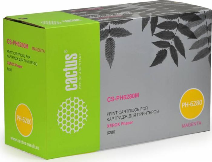 Cactus CS-PH6280M 106R01401, Magenta тонер-картридж для Xerox Phaser 6280CS-PH6280M Cactus CS-PH6280M 106R01401, Magenta тонер-картридж для Xerox Phaser 6280CS-PH6280MТонер-картридж Cactus CS-PH6280M 106R01401 для лазерных принтеров Xerox Phaser 6280. Расходные материалы Cactus для лазерной печати максимизируют характеристики принтера. Обеспечивают повышенную чёткость чёрного текста и плавность переходов оттенков серого цвета и полутонов, позволяют отображать мельчайшие детали изображения. Гарантируют надежное качество печати.