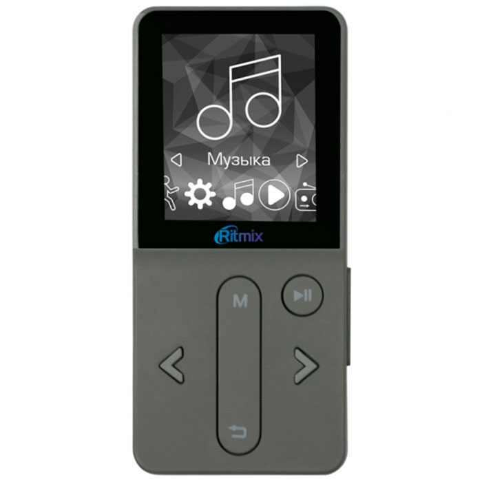 Ritmix RF-4910 4Gb, Dark Gray MP3-плеер15118374 Ritmix RF-4910 4Gb, Dark Gray MP3-плеер15118374Ritmix RF-4910 – это спортивный музыкальный плеер с поддержкой мультимедиа и большим набором функций. Гаджет станет подходящим спутником для активных людей. Плеер отличается удобным управлением и понятным интерфейсом. Если вы слушаете RF-4910 на пробежке или прогулке, вам пригодится функция блокировки кнопок. Плеер можно поместить за пояс или ремень – нижняя часть устройства более узкая, чем верхняя, за счёт чего оно будет иметь дополнительное зацепление. Выберите гаджет на свой вкус. Ritmix RF-4910 представлен в трёх цветовых вариантах: тёмно-сером, золотом и розовом. Корпус плеера довольно компактный, а его максимальная толщина составляет всего 9 мм. Ritmix RF-4910 оснащён востребованными на сегодняшний день спортивными функциями - шагомером и счётчиком потраченных калорий. Теперь вы сможете не только наслаждаться любимой музыкой, но и фиксировать свои спортивные достижения! Радио: FM 87 - 108 МГц, 30 фиксированных настроек ...
