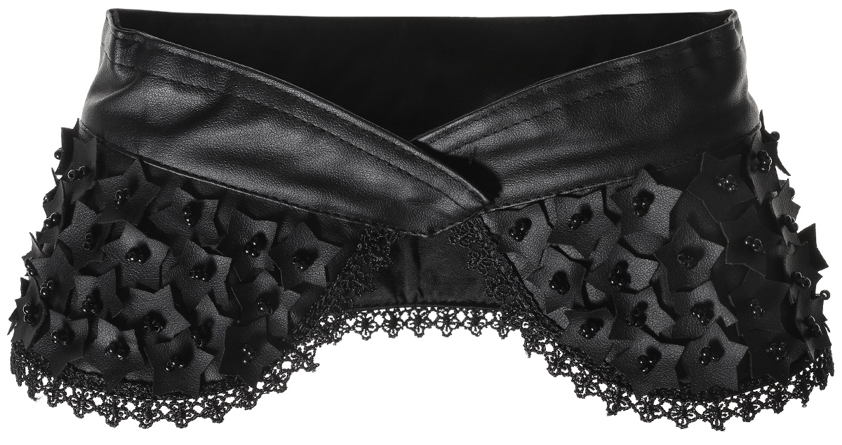 Воротник Kawaii Factory Lace stars. KW091-000101KW091-000101 Воротник Kawaii Factory Lace stars. KW091-000101KW091-000101Оригинальный накладной воротник Kawaii Factory Lace stars выполнен из текстиля высокого качества. Украшена модель обрамлением из гипюра и декоративными звездочками с нашивкой из бисера. Аксессуар застегивается на пуговицу. Стильный воротник позволит вашей маленькой моднице выглядеть неотразимо.