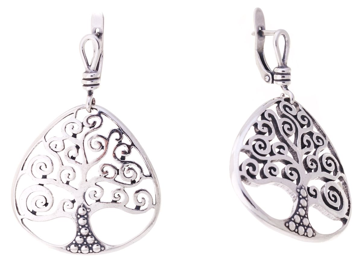 Серьги Jenavi Витраж. Древена, цвет: серебристый. k4303190k4303190 Серьги Jenavi Витраж. Древена, цвет: серебристый. k4303190k4303190Оригинальные серьги Jenavi из коллекции Витраж. Древена изготовлены из гипоаллергенного ювелирного сплава, покрыты черненым серебром. Изделие застегивается на английский замок, который надежно зафиксирует серьги.