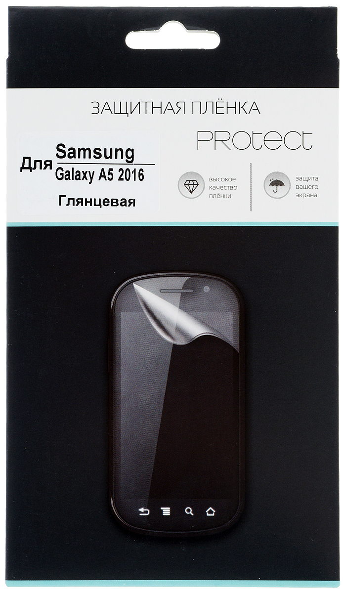 Protect защитная пленка для Samsung Galaxy A5 (2016), глянцевая22543 Protect защитная пленка для Samsung Galaxy A5 (2016), глянцевая22543Защитная пленка Protect предохранит дисплей Samsung Galaxy A5 (2016) от пыли, царапин, потертостей и сколов. Пленка обладает повышенной стойкостью к механическим воздействиям, оставаясь при этом полностью прозрачной. Она практически незаметна на экране гаджета и сохраняет все характеристики цветопередачи и чувствительности сенсора.
