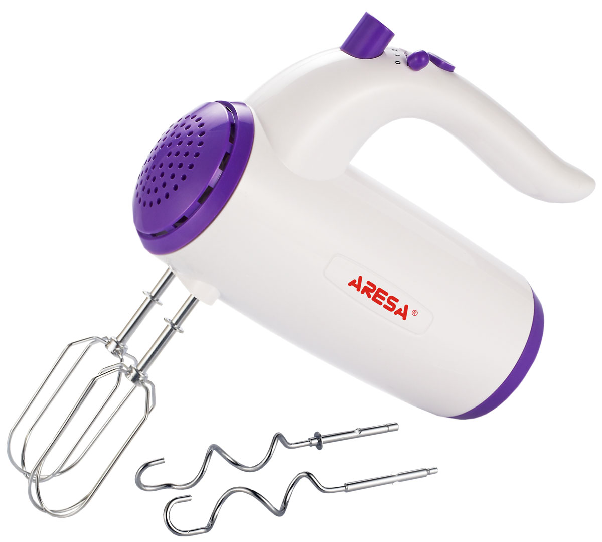 Aresa AR-1902 миксерAR-1902 Aresa AR-1902 миксерAR-1902Aresa AR-1902 - практичный миксер для взбивания кремов и приготовления теста, что по достоинству сможет оценить любая хозяйка. Благодаря 5 скоростным режимам и функции турбо, вы можете получить именно тот результат, который вам необходим для приготовления. Модель также имеет кнопку для удобного извлечения насадок.
