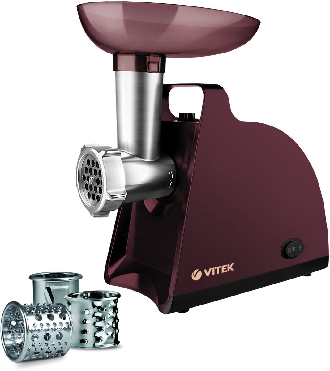 Vitek VT-3613(BN) мясорубкаVT-3613(BN) Vitek VT-3613(BN) мясорубкаVT-3613(BN)Мясорубка Vitek VT-3613 незаменимая вещь на кухне у каждой хозяйки. Защита двигателя от перегрузки делает устройство надежным и безопасным. Практичность мясорубки обеспечивается благодаря наличию многочисленных насадок. Прорезиненные ножки обеспечивают устойчивость и сохранность прибора. Мясорубка Vitek VT-3613 обладает актуальным дизайном и хорошо подойдет к интерьеру современного кухонного помещения.