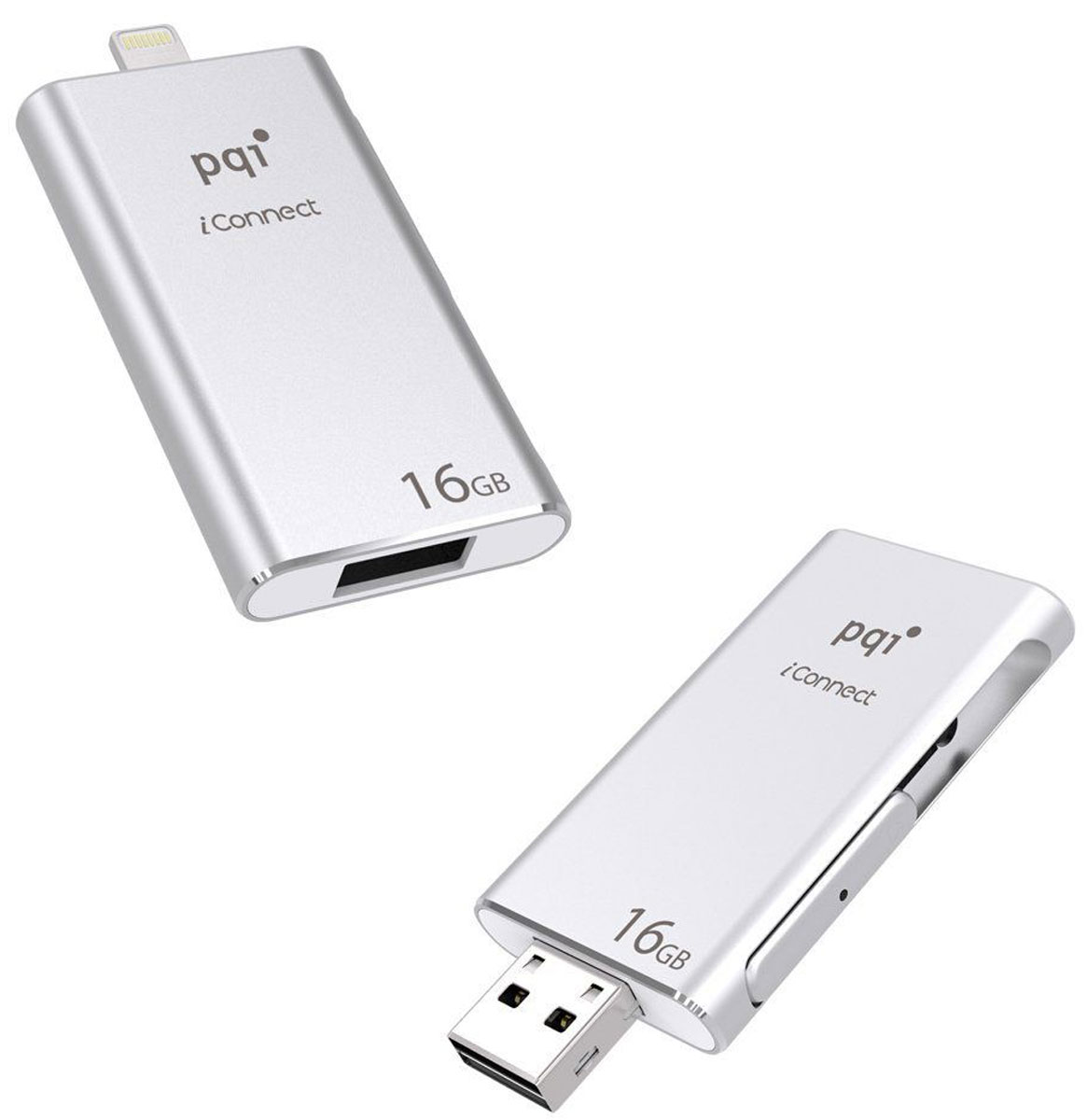 PQI iConnect 16GB, Silver флеш-накопитель6I01-016GR1001 PQI iConnect 16GB, Silver флеш-накопитель6I01-016GR1001Нет места в памяти? Вам нужно что-то сохранить, а удалять ничего не хочется? PQI iConnect поможет вам быстро освободить вашу память, организовать и сохранить новые файлы. Доступ к Интернету, Wi-Fi, облачному хранилищу не требуется. Просто подключите PQI iConnect, чтобы освободить память вашего iPhone, iPad или iPod. С моделями PQI iConnect проблемы, связанные с нехваткой памяти, останутся в далеком прошлом. PQI iConnect позволит надежно хранить адресную книгу, и вам не придется беспокоиться о случайной потере контактов. Просто подключите iConnect и сохраните архивную копию контактов, хранящихся на вашем телефоне. В случае утери контактов или при смене телефона вы сможете легко восстановить контакты с диска iConnect. Просто подключите PQI iConnect и немедленно получите все необходимое для работы с файлами музыки и видео. Просматривайте файлы, сохраненные на диске iConnect с iPhone, iPad или iPod, и запускайте воспроизведение любых типов музыки и...