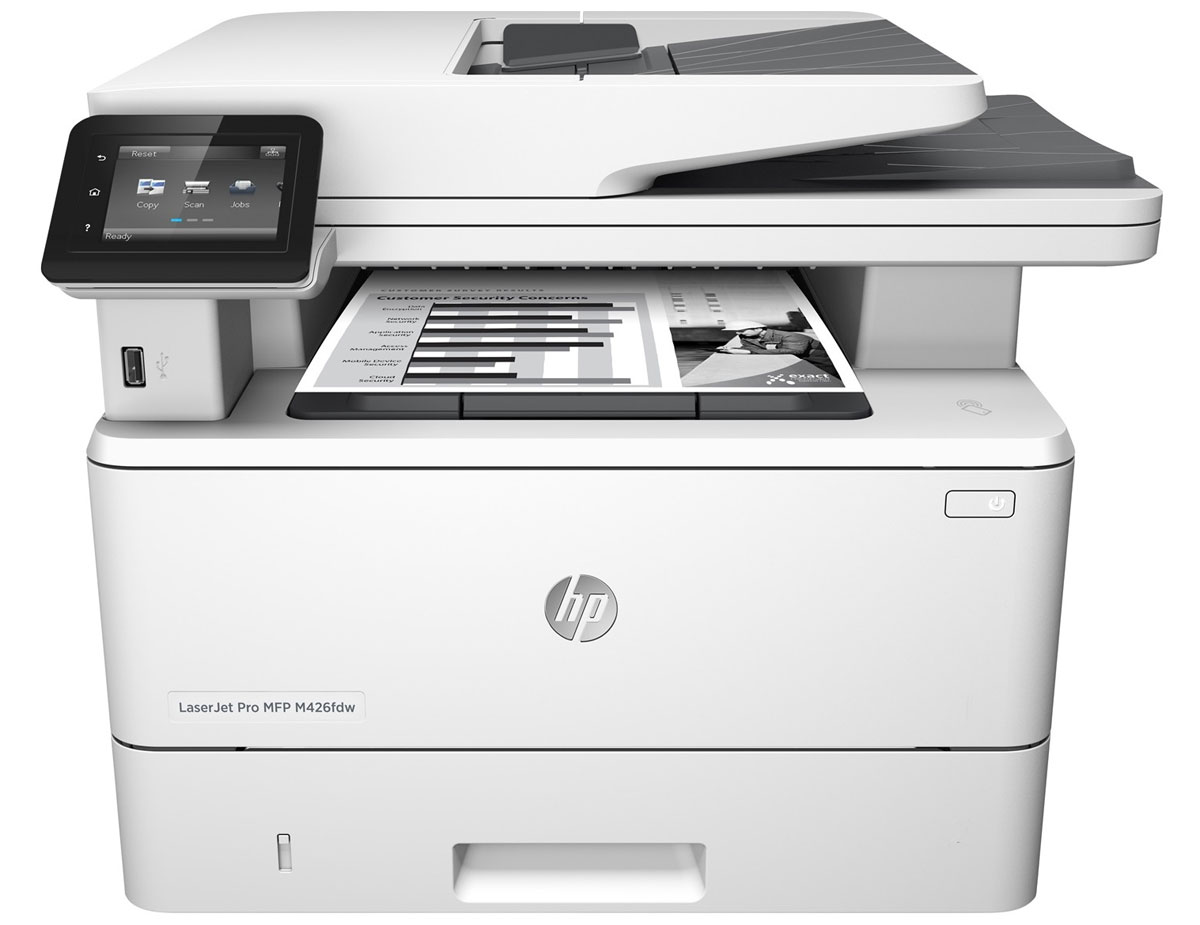 HP LaserJet Pro M426fdw (F6W15A) МФУF6W15A HP LaserJet Pro M426fdw (F6W15A) МФУF6W15AМФУ HP LaserJet Pro M426fdw поможет быстрее справляться с работой и обеспечит надежную защиту от угроз. Чтобы увеличить объемы печати, используйте оригинальные лазерные картриджи HP с технологией Jetlntelligence. С помощью специальных бизнес-приложений вы сможете выполнять сканирование напрямую в электронную почту, на USB-накопитель, в сетевые папки или в облако. Устройство также обеспечивает более высокую скорость двусторонней печати по сравнению с аналогичными решениями. Благодаря высокой скорости печати вам больше не придется ждать. Для выхода из спящего режима этому МФУ требуется гораздо меньше времени, чем обычно. Управляйте доступом к заданиям печати и используйте другие функции обеспечения безопасности, в том числе проверку подлинности LDAP, приложение HP JetAdvantage Private Print и дополнительное хранилище заданий с защитой с помощью PIN-кода. Благодаря оригинальным черным лазерным картриджам HP увеличенной емкости и технологии...