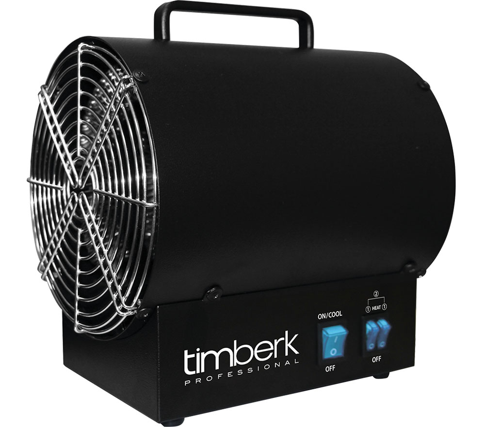 Timberk TIH R2S 5K тепловая пушкаTIH R2S 5K Timberk TIH R2S 5K тепловая пушкаTIH R2S 5KTimberk TIH R2S 5K - тепловая пушка с уникальным дизайном и удобной ручкой для перемещения. Произведена из прочного металла с антикоррозийным покрытием.Цилиндрическая форма позволяет создать мощный направленный воздушный поток. Вентилятор защищен металлической решеткой от попадания различных предметов. Безопасность работы обеспечивается датчиком контроля температуры. При перегреве работа механизма отключается, а в случае ручного отключения обогревателя вентилятор продолжит работу до полного остывания. Наличие спирального ТЭНа, помещенного в корпус с адаптированным вентиляционным блоком делает работу эффективнее, чем у спиральных обогревателей.