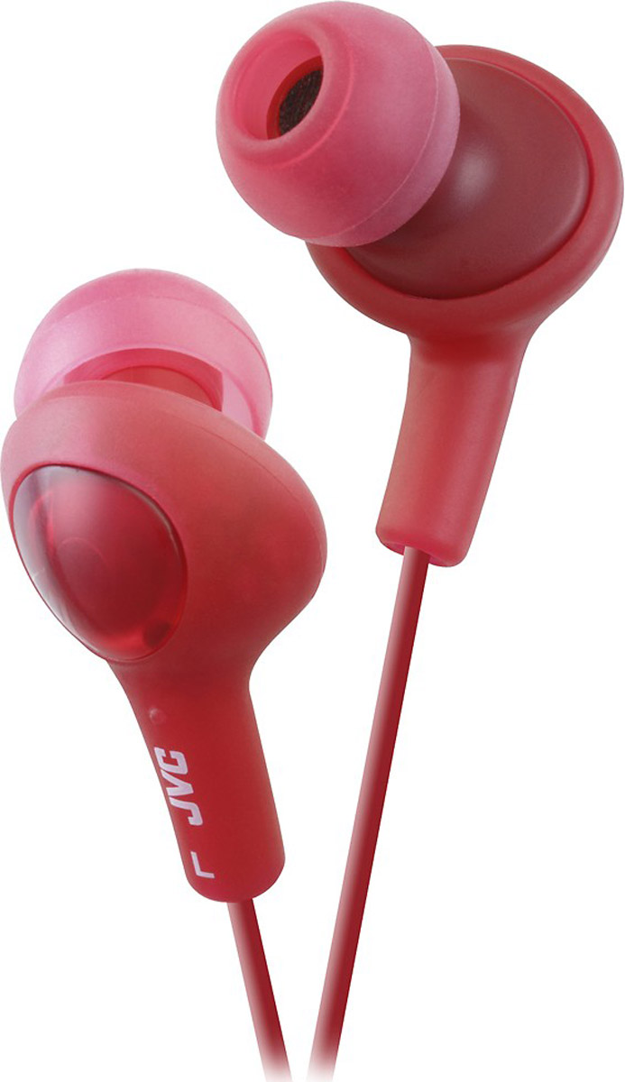 JVC Gumy Plus HA-FX5-R, Red наушникиHA-FX5-R JVC Gumy Plus HA-FX5-R, Red наушникиHA-FX5-RНаушники JVC Gumy Plus HA-FX5-R из мягкой резины обеспечивают комфортное и удобное прилегание. Благодаря неодимовому магниту, используемому в 11 мм драйверах, вы получаете качественное звучание и отличные басы. Наушники имеют кабель длиной 1 м с позолоченным штекером.