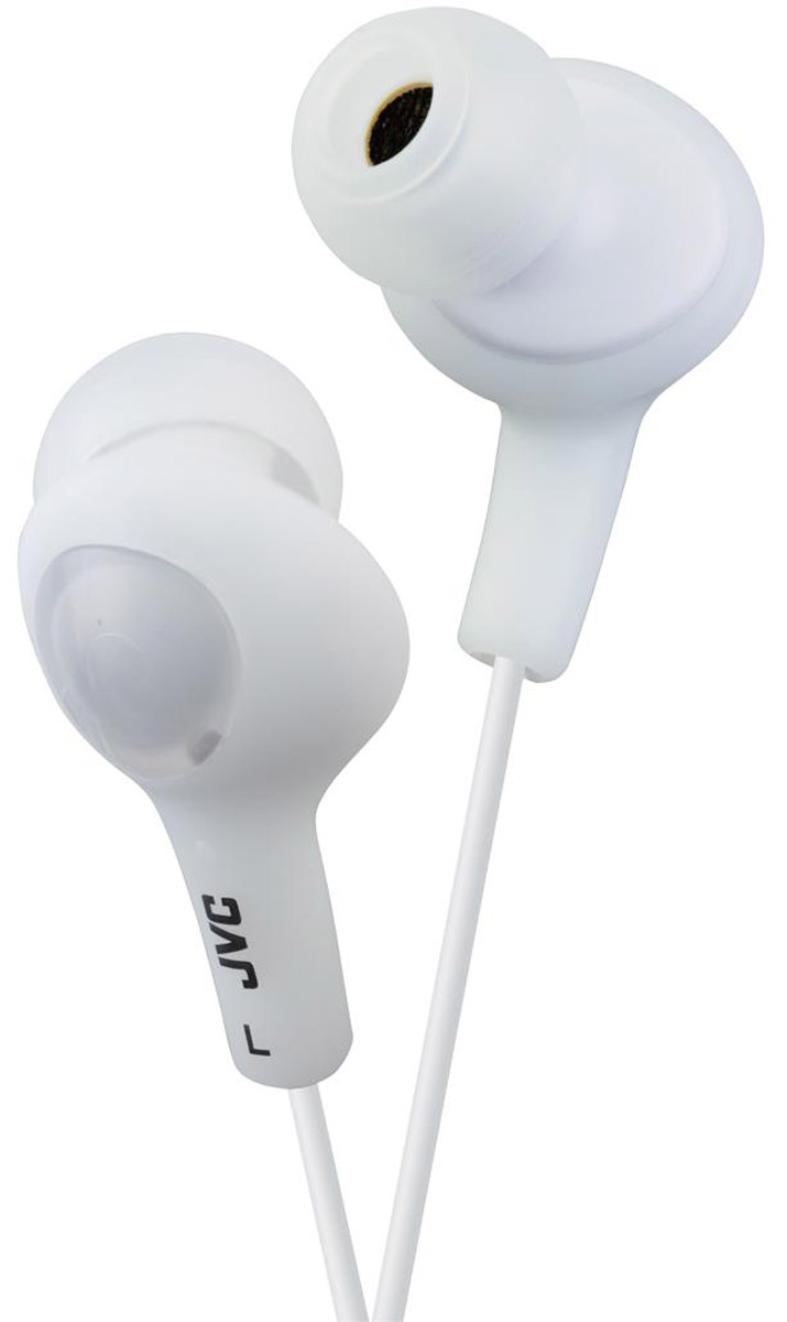 JVC Gumy Plus HA-FX5-W, White наушникиHA-FX5-W JVC Gumy Plus HA-FX5-W, White наушникиHA-FX5-WНаушники JVC Gumy Plus HA-FX5-W из мягкой резины обеспечивают комфортное и удобное прилегание. Благодаря неодимовому магниту, используемому в 11 мм драйверах, вы получаете качественное звучание и отличные басы. Наушники имеют кабель длиной 1 м с позолоченным штекером.