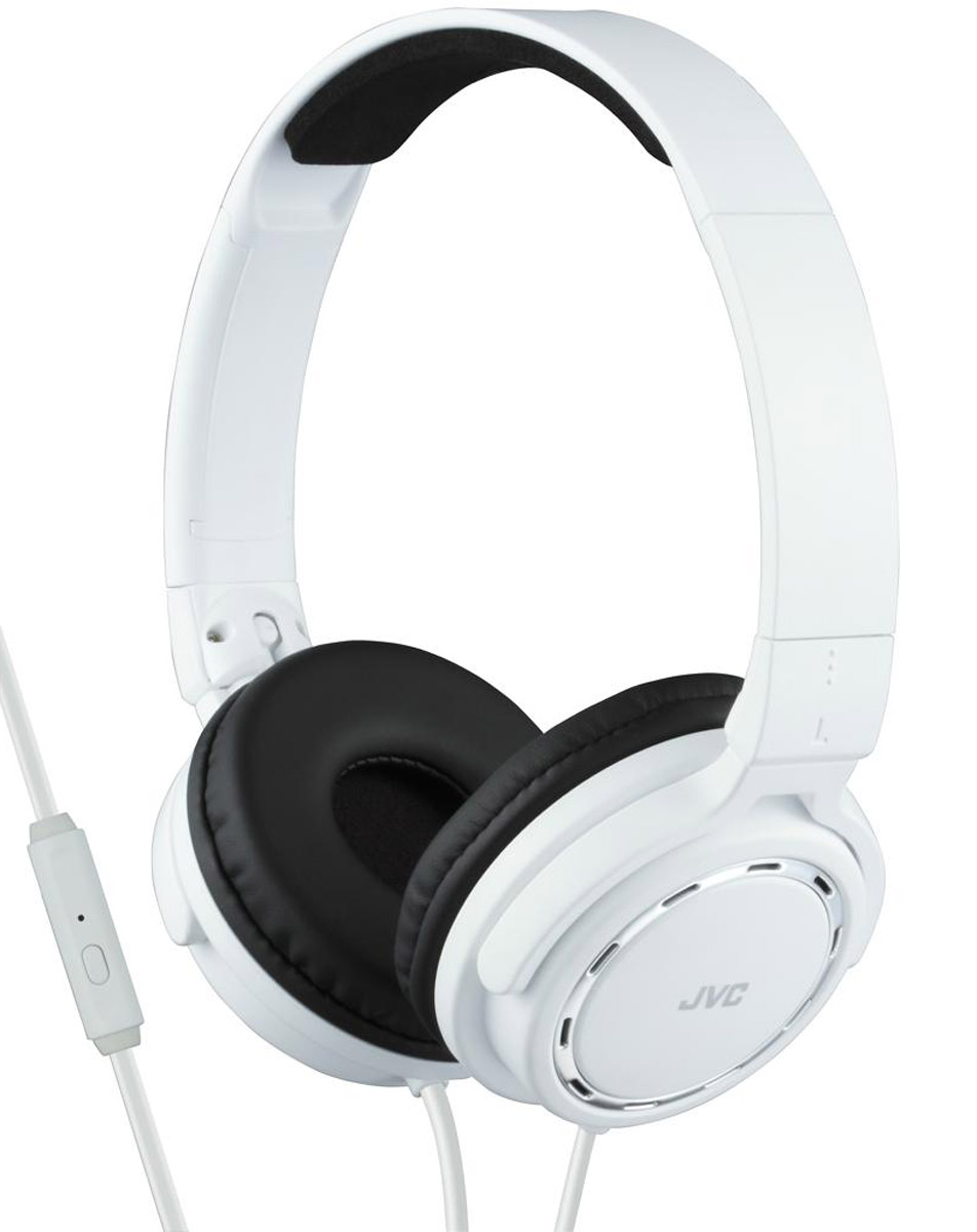 JVC HA-SR525-W, White наушникиHA-SR525-W JVC HA-SR525-W, White наушникиHA-SR525-WПортативные накладные наушники JVC HA-SR525-B со звуком премиум класса, имеют проводной пульт с микрофоном, совместимый с iPhone/iPod/iPad/Android BlackBerry. Наушники с кольцевыми портами, динамической головкой с 36 мм диафрагмой и неодимовыми магнитами обеспечивают превосходное качество звука. Удобные и мягкие амбушюры сделаны для качественной звуко-изоляции. Легкий вес наушников обеспечивает комфорт во время прослушивания. Наушники имеют 1,2 м шнур с жилами из меди с позолоченным, тонким штекером L-типа.