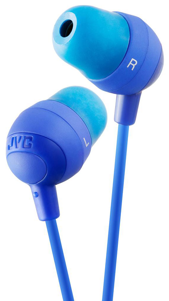 JVC Marshmallow HA-FX32-A, Blue наушникиHA-FX32-A JVC Marshmallow HA-FX32-A, Blue наушникиHA-FX32-AНаушники JVC Marshmallow HA-FX32-A овальной формы из мягкой резины обеспечивают комфортное и удобное прилегание. Благодаря неодимовому магниту, используемому в 11 мм драйверах, вы получаете качественное звучание. Наушники имеют кабель длиной 1.2 м с позолоченный штекером, также совместимым с iPhone.