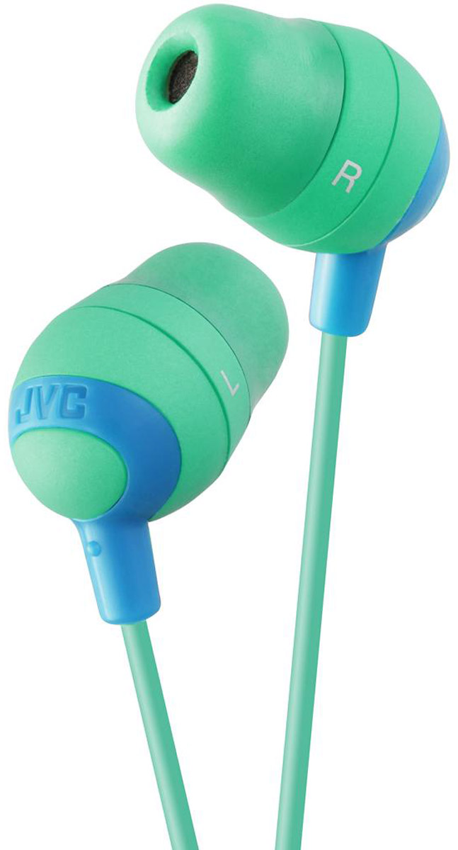 JVC Marshmallow HA-FX32-G, салатовый наушникиHA-FX32-G JVC Marshmallow HA-FX32-G, салатовый наушникиHA-FX32-GНаушники JVC Marshmallow HA-FX32-G овальной формы из мягкой резины обеспечивают комфортное и удобное прилегание. Благодаря неодимовому магниту, используемому в 11 мм драйверах, вы получаете качественное звучание. Наушники имеют кабель длиной 1.2 м с позолоченный штекером, также совместимым с iPhone.
