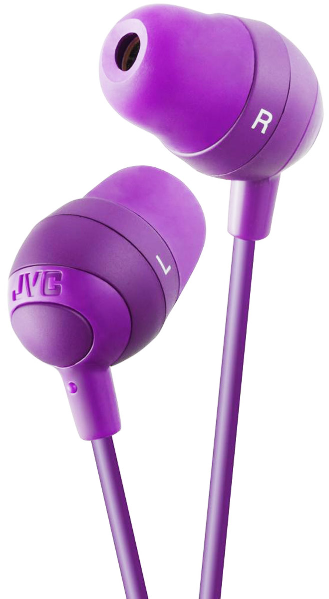 JVC Marshmallow HA-FX32-V, Purple наушникиHA-FX32-V JVC Marshmallow HA-FX32-V, Purple наушникиHA-FX32-VНаушники JVC Marshmallow HA-FX32-V овальной формы из мягкой резины обеспечивают комфортное и удобное прилегание. Благодаря неодимовому магниту, используемому в 11 мм драйверах, вы получаете качественное звучание. Наушники имеют кабель длиной 1.2 м с позолоченный штекером, также совместимым с iPhone.