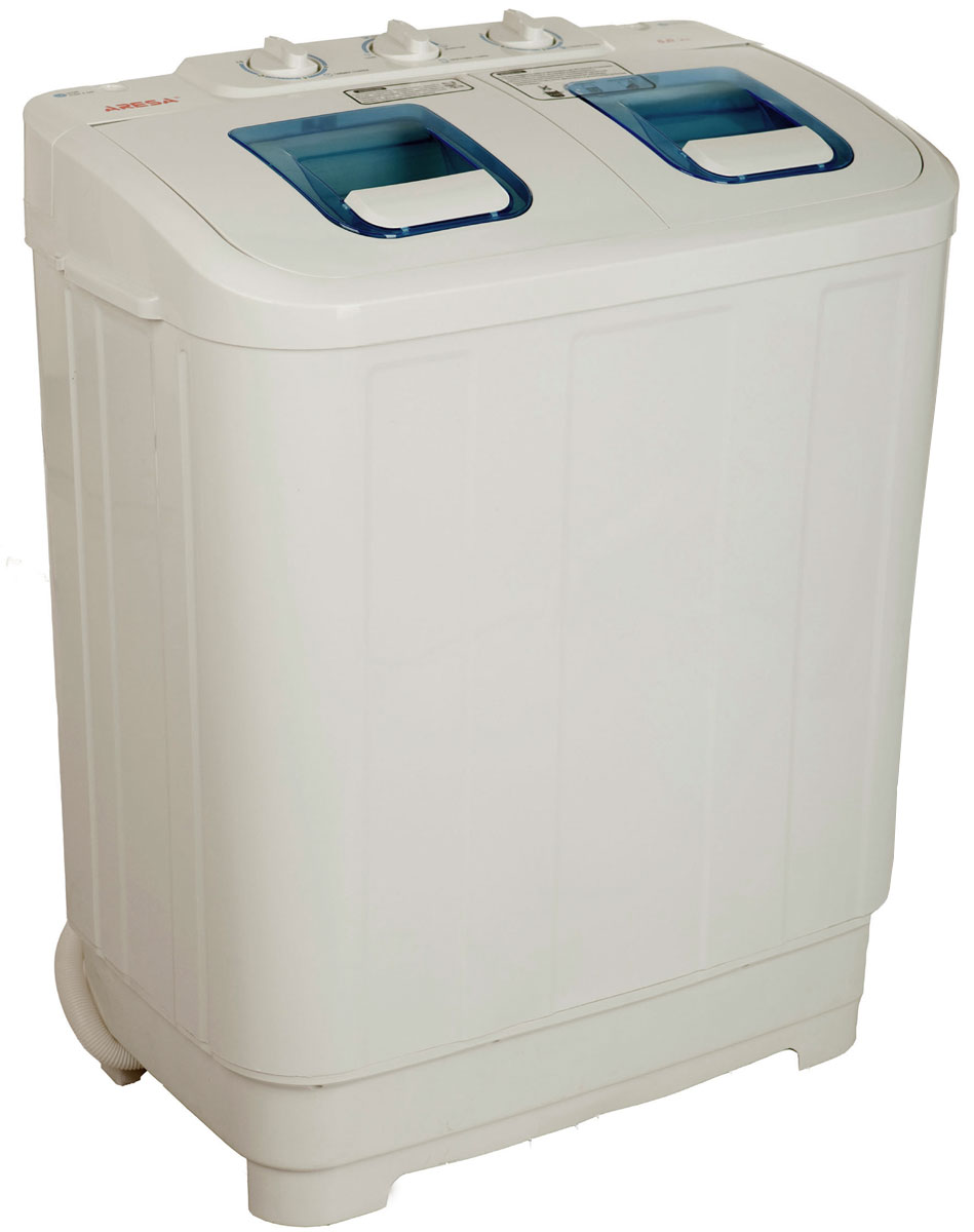 Aresa WM-260 стиральная машинаWM-260 Aresa WM-260 стиральная машинаWM-260Полуавтоматическая стиральная машина Aresa WM-260 позволяет выполнять все функции автоматической, только требует переложить белье из бака стирки в бак отжима. Материал корпуса – первичный полипропилен, что позволяет корпусу стиральной машины служить действительно долго и без проблем переносить перепады температур, в том числе и суровые морозы. При производстве использовались двигатели только со 100% медной обмоткой. Данная модель не требует подключения к центральному водоснабжению и канализации. Мощность двигателя стирки: 300 Вт Мощность двигателя отжима: 160 Вт
