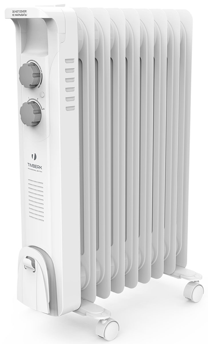 Timberk TOR 21.2009 BC радиатор масляныйCB 090 Timberk TOR 21.2009 BC радиатор масляныйCB 090Масляный радиатор Timberk TOR 21.2009 BC имеет классический тип секций и элегантный дизайн. Колесики предназначены для удобного перемещения обогревателя. Радиатор оборудован устройством для намотки сетевого шнура и имеет три ступени мощности нагрева, а также встроенный регулируемый термостат. Timberk TOR 21.2009 BC снабжен механизмом защиты от перегрева и замерзания и технологией STEEL SAFETY, которая исключает проблему утечки масла и гарантирует высочайшую надежность устройства. Особый цвет секций радиатора - молочно-белый - создает новую тенденцию в дизайне простых обогревательных приборов.