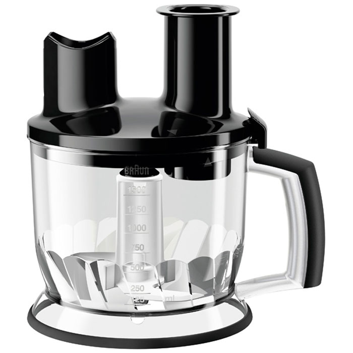 Braun MQ70 Food Processor Att MQ7 Series, Black емкость для блендера0X81364466 Braun MQ70 Food Processor Att MQ7 Series, Black емкость для блендера0X81364466Дополнительный аксессуар все в одном Braun MQ70 готов помочь вам справиться с повседневной работой на кухне, сэкономить место и приготовить здоровое питание без особых усилий. Braun MQ70 объемом 1,5 л идет в комплекте с двумя вставками для терки и шинковки, насадки для нарезки ломтиками. Он совместим со всеми блендерами Braun с металлической ногой.