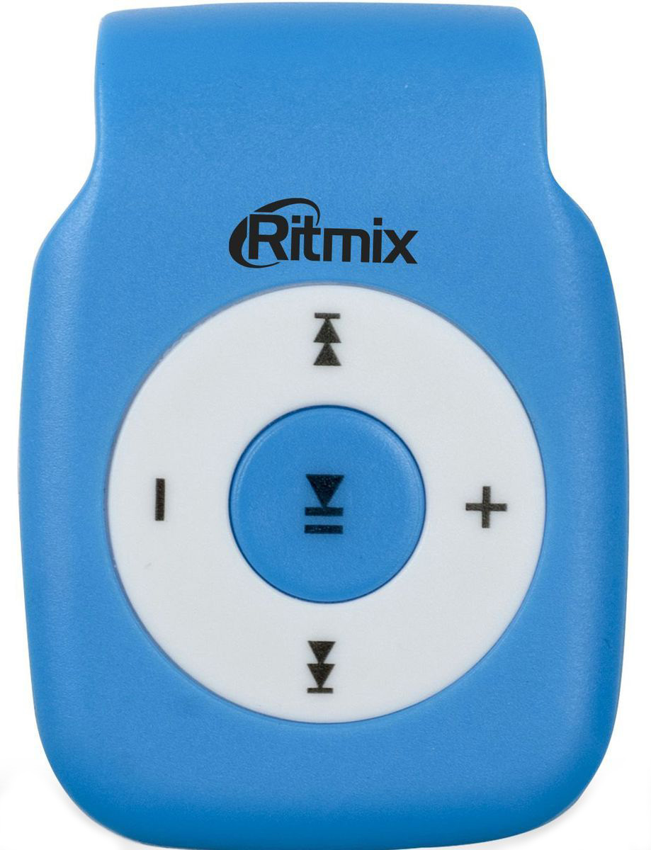 Ritmix RF-1015, Blue MP3-плеер15118516 Ritmix RF-1015, Blue MP3-плеер15118516Теперь музыка доступна каждому! Ritmix RF-1015 - это супербюджетный плеер в компактном корпусе с интуитивно понятным управлением. Устройство оснащено клипсой для крепления к одежде, что делает его использование удобным как в повседневной жизни, так и при занятиях спортом. Плеер не имеет внутренней памяти, однако поддерживает карты памяти MicroSD до 16 ГБ (приобретаются отдельно). Ritmix RF-1015 представлен в нескольких цветовых решениях, что позволит выбрать плеер на любой вкус.