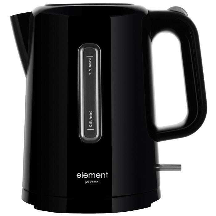 Element ElKettle WF01PB, Black электрический чайник4610013601574 Element ElKettle WF01PB, Black электрический чайник4610013601574Element ElKettle WF01PB - практичный и стильный электрический чайник. Эта модель обладает оптимальным объемом, имеет мощный нагревательный элемент, и проста в эксплуатации. Чайник выполнен из пластика при нагревании не выделяющий вредные соединения. Дизайн прибора отлично впишется в современные интерьеры частных домов и квартир.